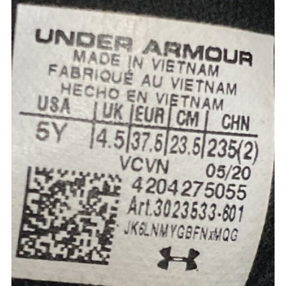 Under Armour 3023533 Lockdown 5 Youth size 5Y Red Black Mesh Basketball sneakers - Picture 8 of 8